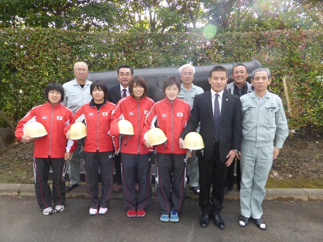 全日本女子柔道選手来社